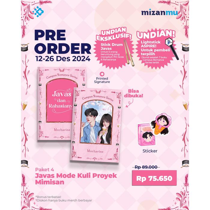 Gambar Pre Order - Buku Novel - Javas Dan Rahasianya - Mocharine - Mizan - Bumifiksi - PAKET 4 dari Bumi Fiksi Makassar undefined Tokopedia