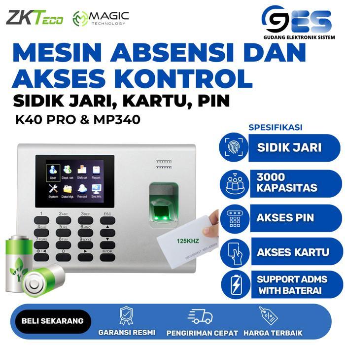 Jual Mesin Absensi dan Akses Kontrol Pintu Zkteco K40 Pro dan MAGIC ...