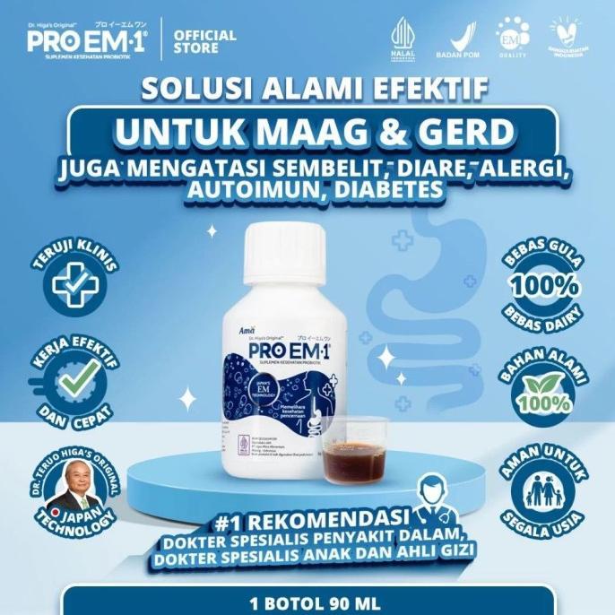 Gambar PRO EM 1 / PR1 - PROBIOTIC SUPPLEMENT - SUPLEMEN PROBIOTIK ANAK KIDS & DEWASA - Ungu 90ml dari SNACKT0PIA undefined Tokopedia
