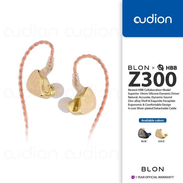 Gambar BLON X HBB(BGGAR) Z300 10mm Silicone Dynamic Driver 2pin In-ear IEM - GOLD, 3.5mm NO MIC dari Urban Bliss Shop undefined Tokopedia