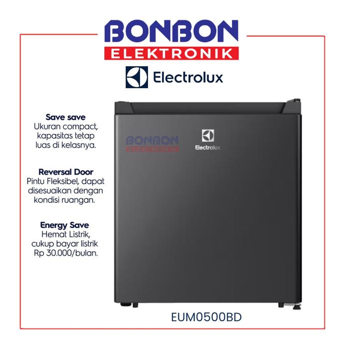 Gambar Electrolux Kulkas Mini Portable EUM0500SB / EUM 0500SB / EUM 0500 SB - EUM0500BD dari Bonbon Elektronik_NEW undefined Tokopedia