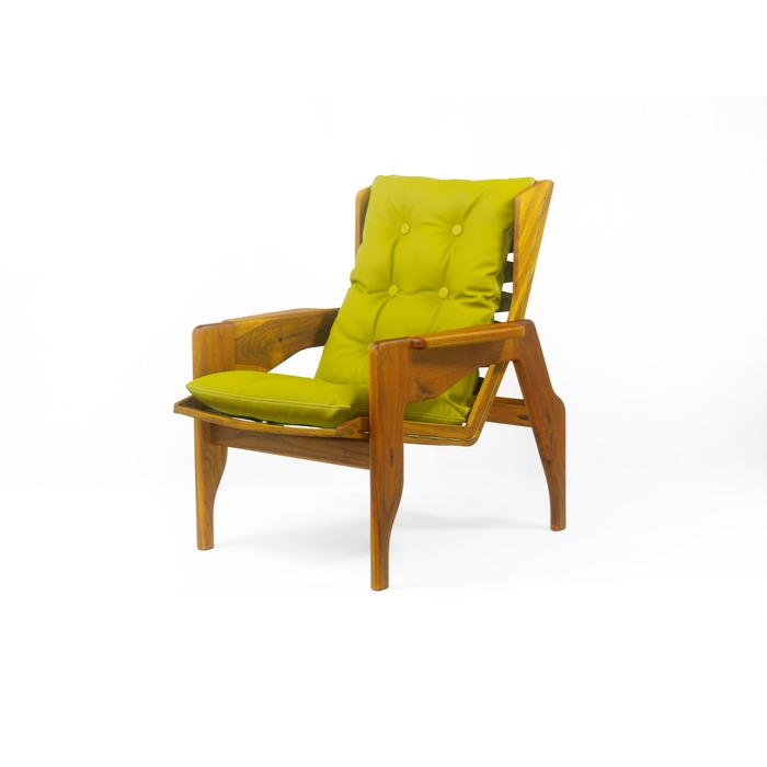 Gambar Lounge Chair / Kursi Malas - DJALOU - Candy Brown - Doff Finish - Hijau dari kaisugih undefined Tokopedia