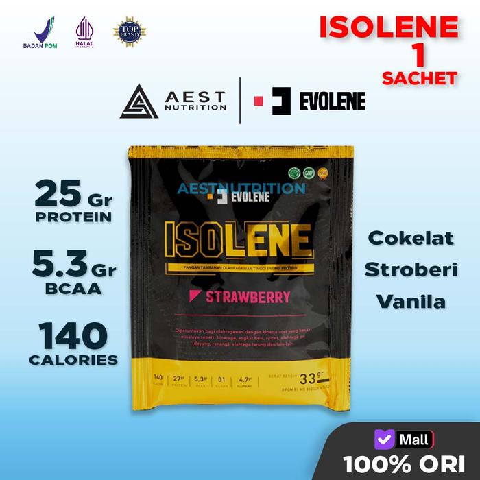 Gambar Evolene Isolene Sachet 1 Serving Susu Whey Protein Isolate - Vanilla dari Aest Nutrition undefined Tokopedia