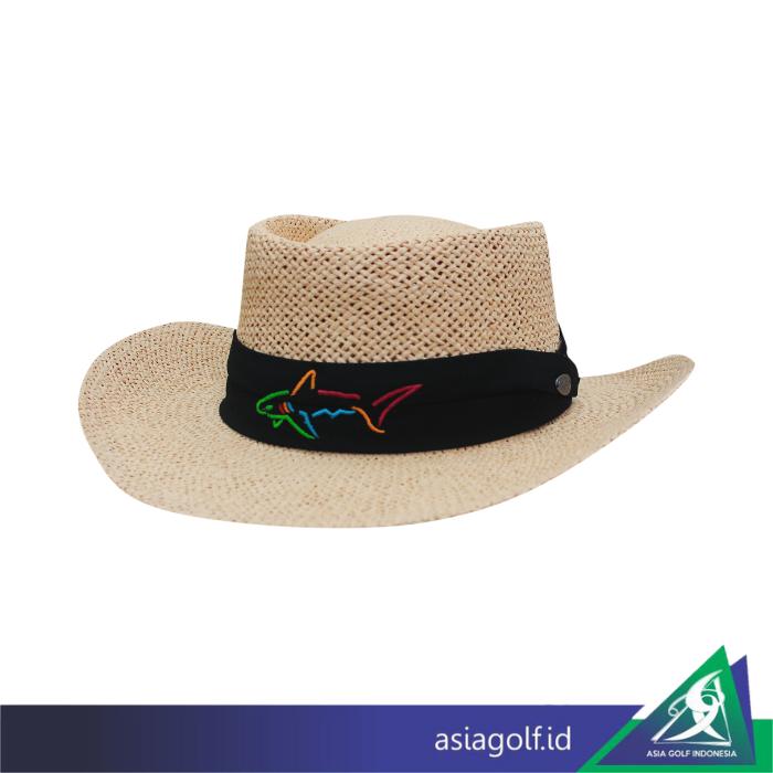 Gambar Bucket Hat Greg Norman Straw | Golf | Topi Golf - Cream dari Asia Golf Indonesia undefined Tokopedia