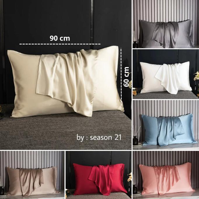 Gambar Sarung bantal tencel polos size 60x90 organic cotton isi 2 pcs - Maroon, 2B 60x90 dari Urban Nature Store undefined Tokopedia