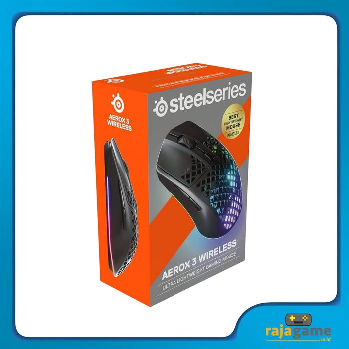 Gambar STEELSERIES Aerox 3 Wireless - Gaming Mouse - Onyx dari Rajagame Indonesia undefined Tokopedia