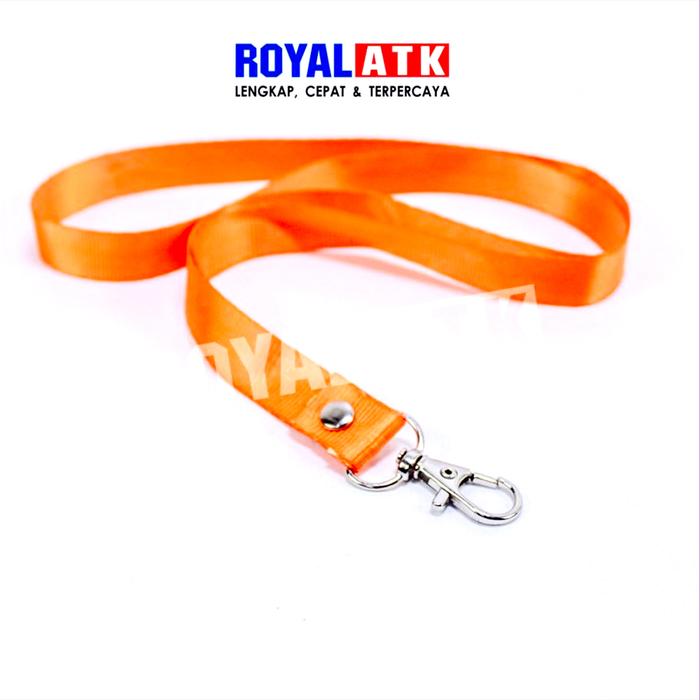 Gambar Tali Id Card Nylon 1,5 cm / Tali Lanyard Sablon - Merah dari Royal ATK undefined 5 Tokopedia