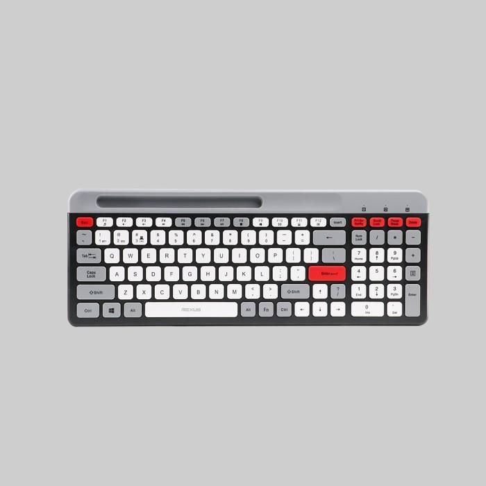 Gambar Rexus KB02 Wireless Keyboard Dual Connection Mosaic KB-02 - Hitam dari Starcomp Solo undefined Tokopedia