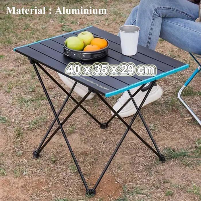 Gambar Meja Lipat Camping Piknik Outdoor Aluminium Meja Portable Multifungsi - Hitam Biru 40cm dari Nbxshop Store undefined Tokopedia