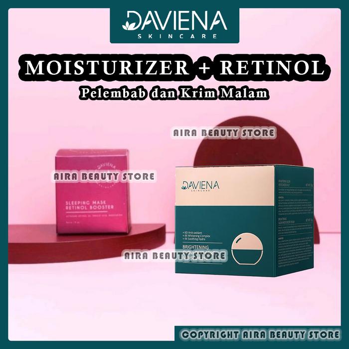 Gambar DAVIENA SKINCARE BUNDLING RETINOL MOISTURIZER CERAMIDE DUO CARE PERAWATAN DAN PELEMBAB WAJAH SERTA MENCERAHKAN - Retinol + Duo dari Aira Beauty Store undefined Tokopedia