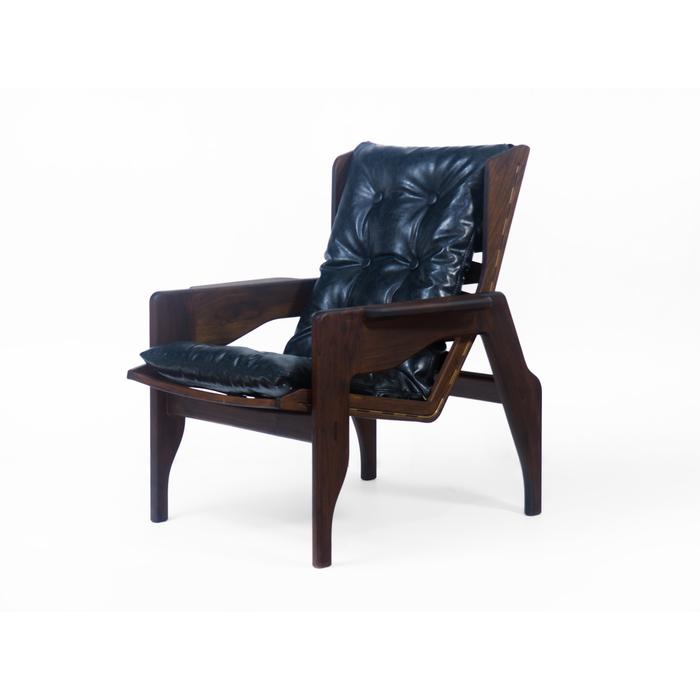 Gambar Lounge Chair / Kursi Malas - DJALOU - Walnut - Doff Finish - Hitam dari kaisugih Kab. Bandung Tokopedia