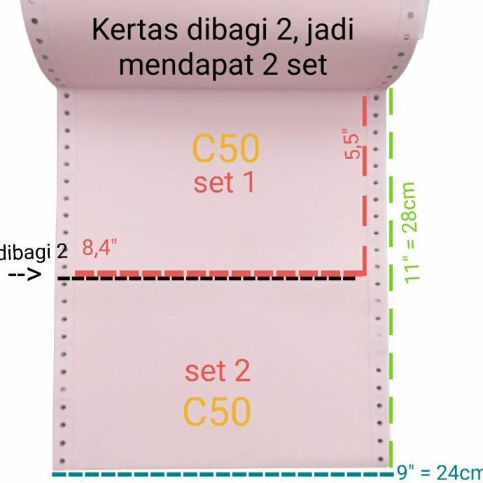 Gambar Diskon Kertas Komputer, Continuous Form Rangkap 3, 3 Ply , 3÷2, 3÷4 Wartel - 3ply  2 dari ZonaPhone24 undefined Tokopedia