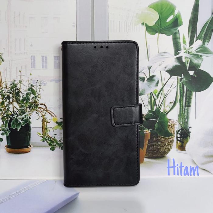 Gambar INFINIX HOT 50 4G 5G cover dompet leather case wallet - Hitam, HOT 50 4G dari charlie mobile undefined Tokopedia