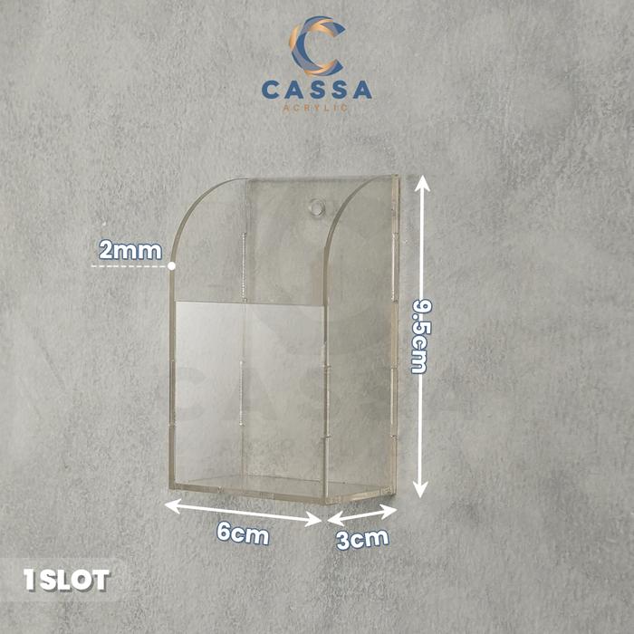 Gambar TEMPAT PENYIMPANAN REMOTE AC / STAND REMOTE ACRYLIC / TEMPAT REMOT TV - 1 SLOT dari Cassa Acrylic undefined Tokopedia