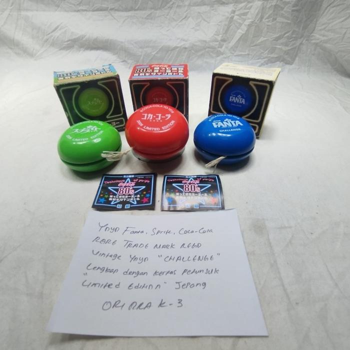 Gambar YOYO - RARE AND VINTAGE FANTA-SPRITE-COCACOLA ORIGINAL RUSSELL YOYO - Paket3 dari Collection Vintage Jadul undefined Tokopedia