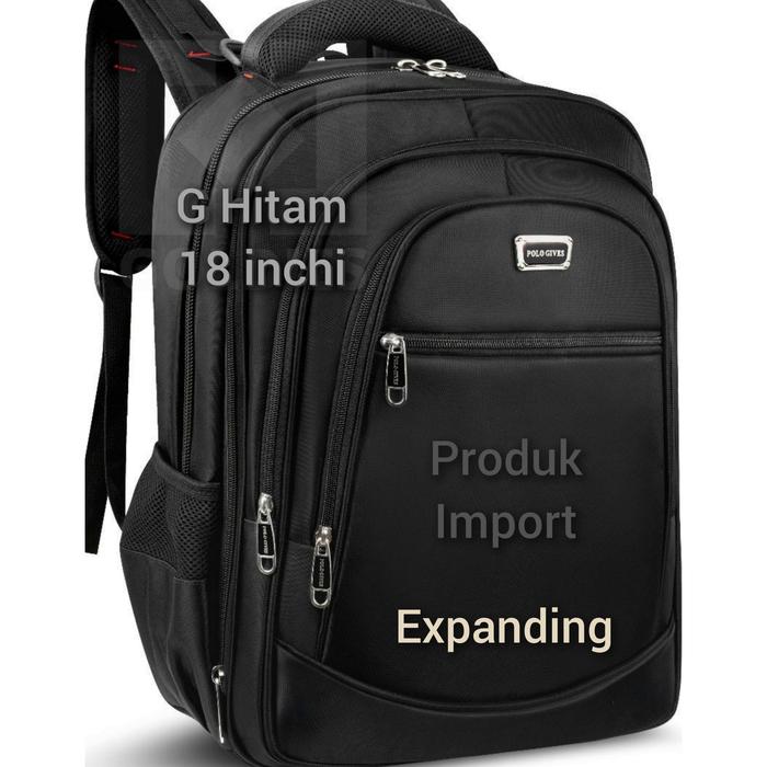 Gambar Tas Ransel Polo Pria Gives Import Murah Berkualitas - Gh 18 Hitam dari Rupa Rupa 88 undefined Tokopedia