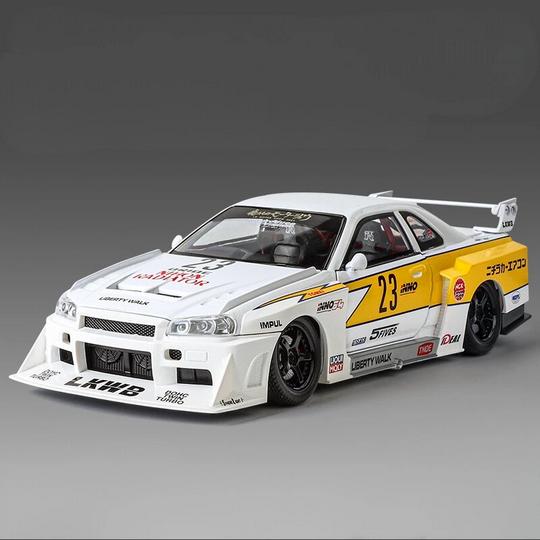 Jual DIECAST LB-R34 SUPER SILHOUETTE SKYLINE LBWK SKALA 1:24 KOLEKSI ...