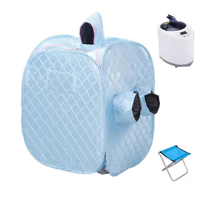 Gambar kotak sauna / Portable Steam Sauna Alat / Alat Spa /Alat Mandi Uap - Biru Muda dari Berkebun. undefined Tokopedia