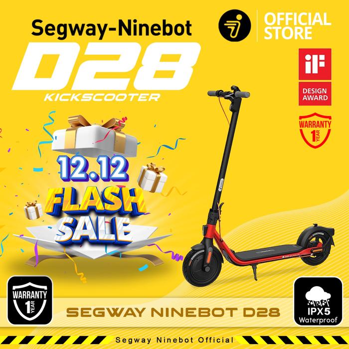 Gambar Segway Ninebot KickScooter D28 / Skuter Listrik Lipat dari Segway Ninebot Store Indonesia undefined Tokopedia