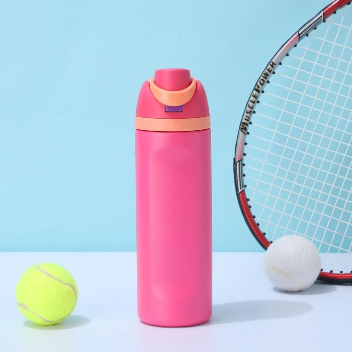 Gambar TUMBLER TERMOS FREESIP WATER BOTTLE LOOK A LIKE OWALA WITH HANDLE PORTABLE VACUUM INSULATED BOTTLE HOT & COOL 700 ML STAINLESS STEEL 304 / COFFEE TUMBLER / TERMOS TAHAN PANAS & DINGIN - 700 (OW) PINK dari Felice&Co undefined Tokopedia
