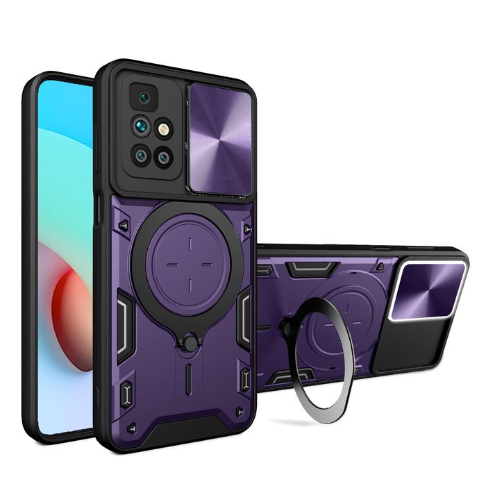 Gambar Xiaomi Redmi 10 4G 2022 - EvoX Flash Flip Lens Armor Case Shockproof - Dark Purple dari Megascarlet undefined Tokopedia