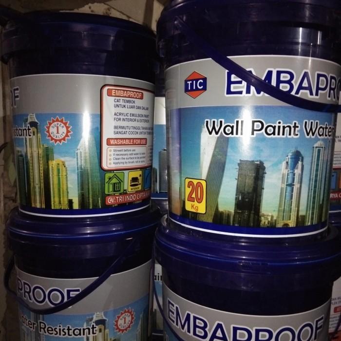 Gambar water paint resistant embaproof 20 kg cat tembok anti air - hijau toska dari PureEarthShop undefined Tokopedia