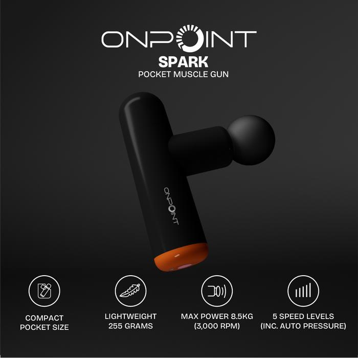 Gambar Bundle Recovery Gear | ONPOINT SPARK Pocket Muscle Gun + FORGE Heat&Cold Muscle Gun - Massage Gun - SP-BLACK, FR-BLACK dari onpoint.indonesia undefined Tokopedia