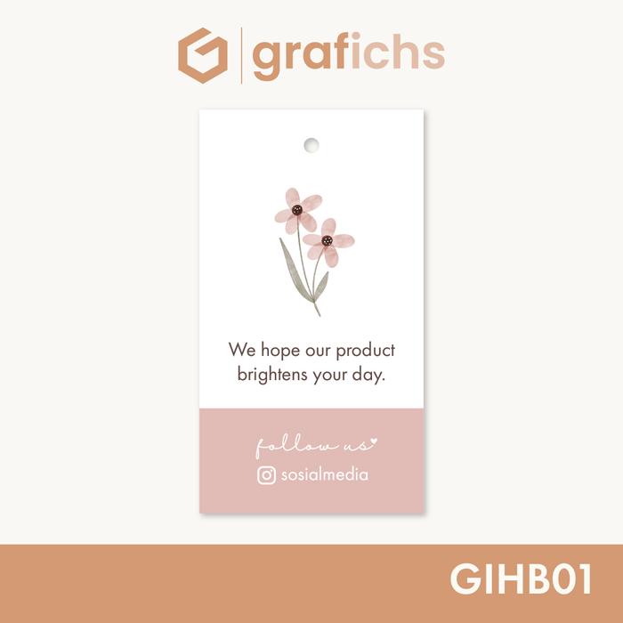 Gambar [20 pcs] Hang Tag GIHB01-05 by Grafichs - GIHB01 dari Grafichs Kab. Bogor Tokopedia