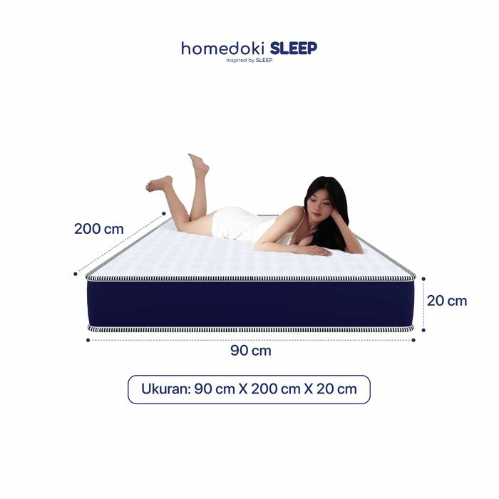 Gambar Homedoki Upgrade Lite / Kasur Spring Bed / Matras Kasur / Tebal 20cm / Spring Bed 160x200 - Upgrade*90×200 dari Homedoki Sleep undefined Tokopedia