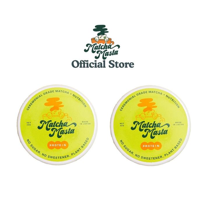 Gambar Matcha Masta Uji Ceremonial Grade Matcha + Protein - 40gr - 2 Tins dari MatchaMasta undefined Tokopedia