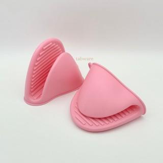 Gambar Pegangan Silikon Panci Oven Anti Panas/Jampel Tangan Silicone Satu Pasang/Sepasang/Set 2pcs - Pink dari Tabware undefined Tokopedia