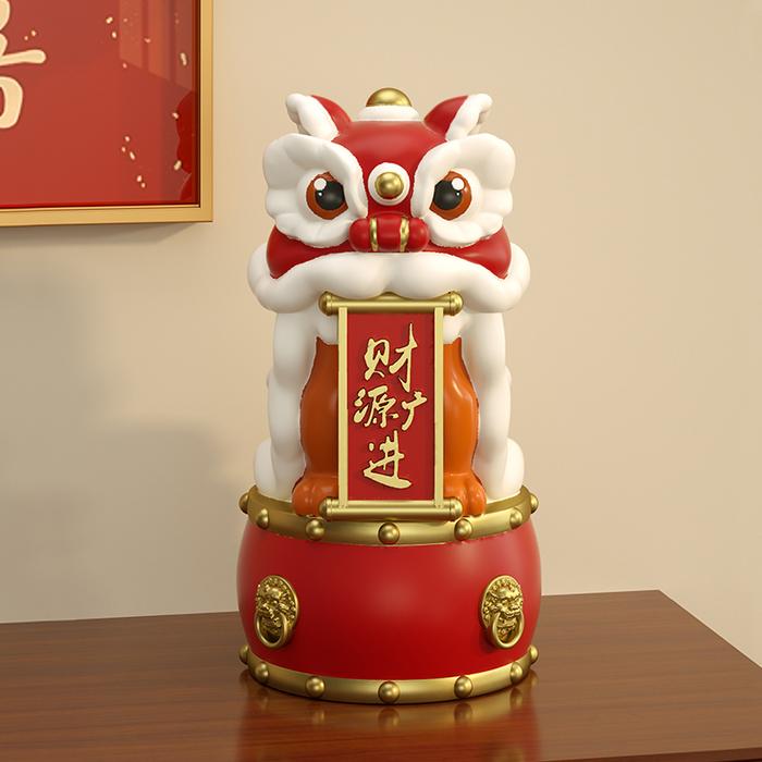 Gambar Pajangan Patung Imlek Barongsai Hoki / Chinese Lion Dance Figure Decorations 4166 - Red dari Guci Keramik Store undefined Tokopedia