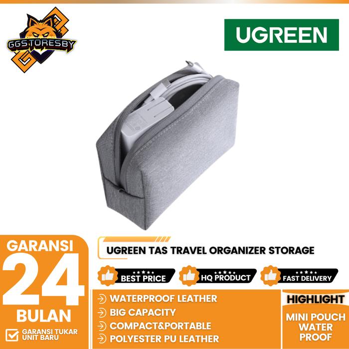 Gambar UGREEN Tas Travel Organizer Storage Mini Pouch Leather Waterproof 80520/70200 - 70200 dari GGSTORESBY undefined Tokopedia