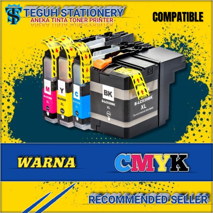Gambar Compatible Tinta Cartridge Brother LC539 1 Set Printer Brother DCP - J100, J105,  MFC - J200 dari TEGUH STATIONERY undefined Tokopedia