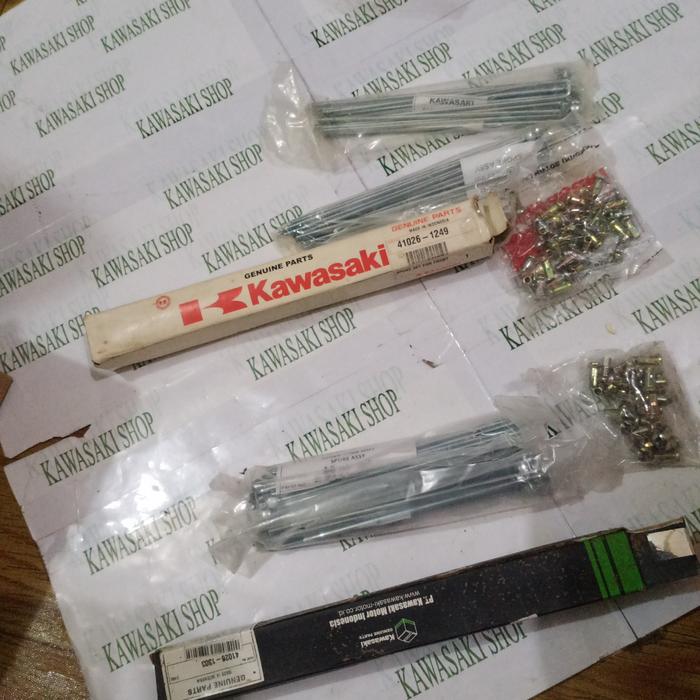 Gambar jari jari ruji ruji depan belakang kawasaki kaze r blizt r zx130 edge dari kawasaki shop id undefined Tokopedia