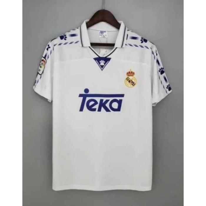 Gambar Retro Jersey Real Madrid - FULL PRINTING - Free Custom Name set - Home 1997, BALITA dari AL FURQONI undefined Tokopedia