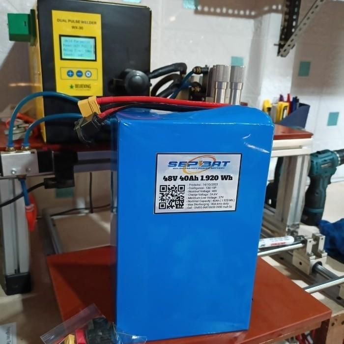Premium Battery Pack Sepeda Motor Listrik Lithium Lifepo4 48V 15Ah 30Ah 45Ah 60Ah 105Ah - 15Ah