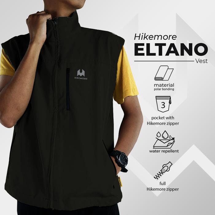 Gambar Hikemore Eltano Vest Pria Rompi Motor Tebal Touring Original Vest Outdoor Logo Casual - Dark Grey, M dari Riung Adventure undefined Tokopedia