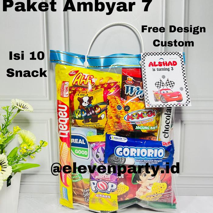 Gambar paket snack ulang tahun anak bingkisan hampers ultah dari Elevenparty undefined Tokopedia