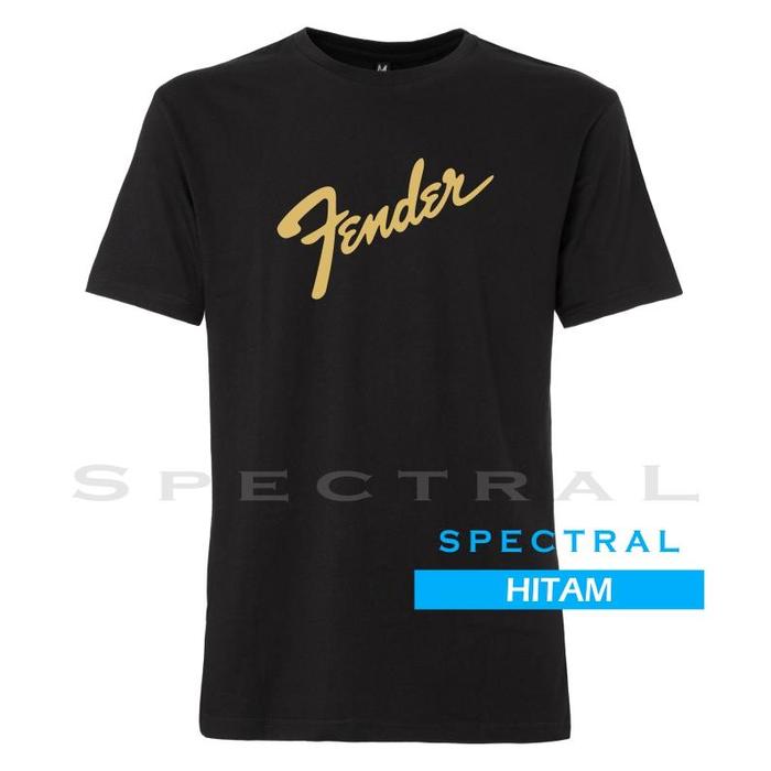Gambar Spectral Fashion T-Shirt Kaos Fender Logo Pria Wanita S – Xxxl 100% Cotton Combed Remaja Dewasa Simple Alat Musik Gitar Elektrik Gitaris Band Musisi Rock Metal Art 12 Warna Bisa Di Seragam Pakaian Laki Sablon Kata Viral Lengan Pendek Atasan Murah Cowok - Hitam, S dari jenskyn shop undefined Tokopedia