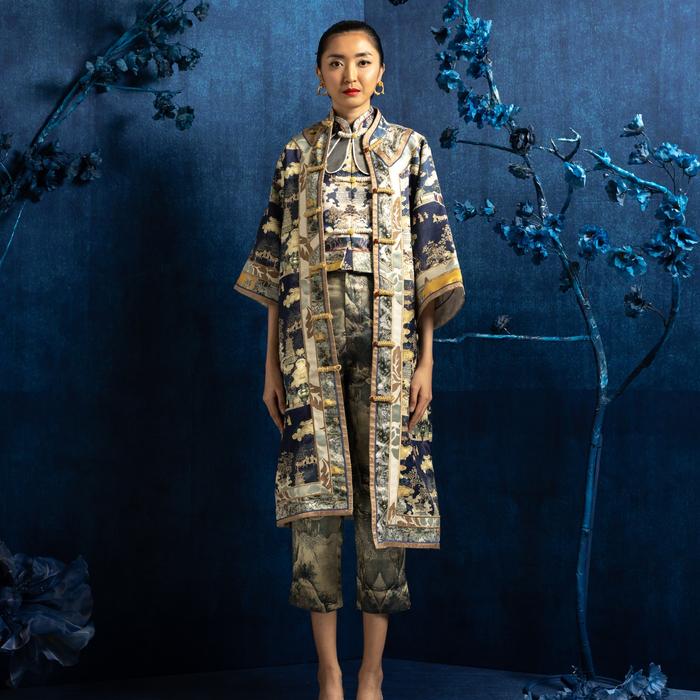 Gambar DAISHI OUTER CLJ-159 LUNAR 2025 - Blue Chinoiseri, All Size dari CIEL OFFICIAL undefined Tokopedia