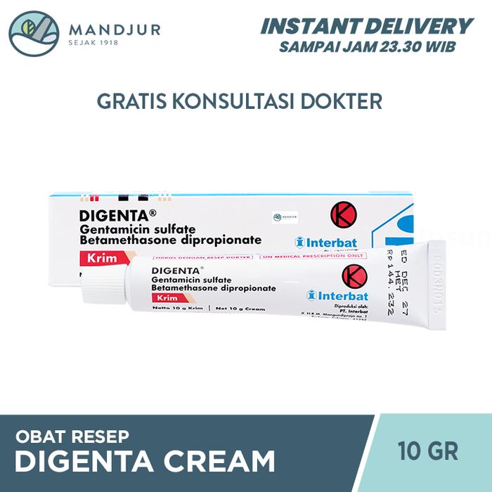 Gambar Digenta Cream 10 Gram / Betametashone / Gentamycin / Eksim dari Apotekmandjurofficial undefined Tokopedia