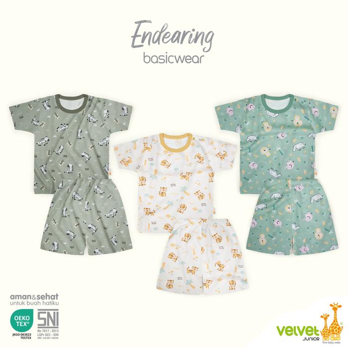 Gambar Velvet Junior Setelan Baju Anak Kancing Pundak Pendek Celana Pendek - 3 STEL - BasicWear Expedition, Splashing Joy, Spring Harmony - Endearing, XXL 4-5 Th dari VelvetJunior_NEW undefined Tokopedia