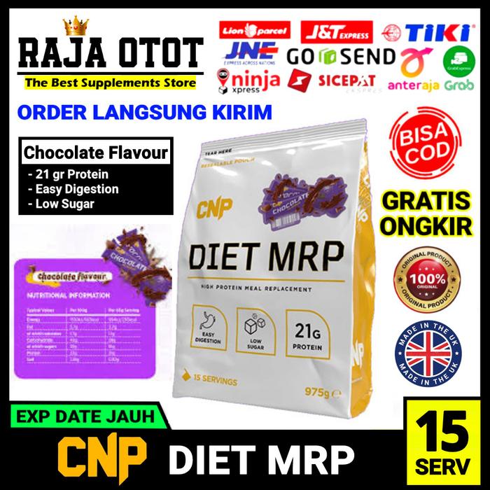Gambar CNP Diet MRP 15 Servings 975 gram CNP Low Calorie Meal Replacement Shake Powder 15 Serving 975gr Suplemen Fitness Supplement Gym Import Made In UK CNP PROFESSIONAL - CHOCOLATE dari RAJA OTOT ID undefined Tokopedia