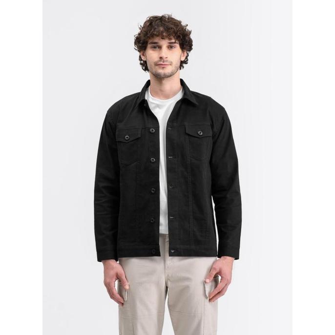 Gambar LIVEHAF - Trucker Canvas Jacket Black - M dari Bendy2shop undefined Tokopedia