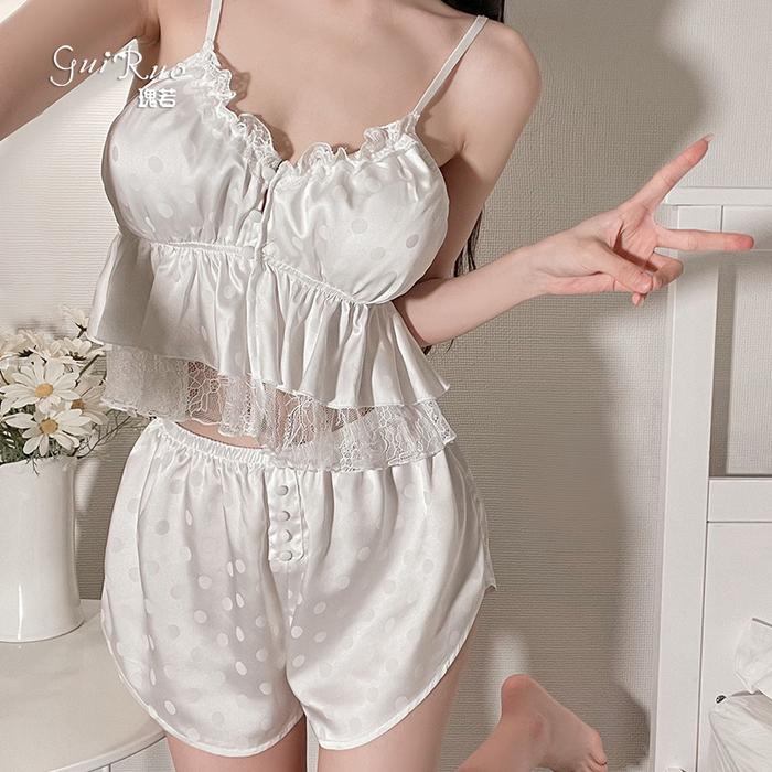 Gambar Manja Girl - Pixie Lingerie Sexy Baju Tidur Celana Pendek Cantik 2242 - Putih dari manjalingerie23 undefined Tokopedia