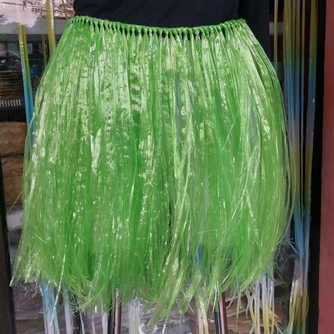 Gambar Rok rumbai Rok tali rafia rok papua ukuran 40 cm HAND MADE - Hijau dari Dreamy Adventure Store undefined Tokopedia