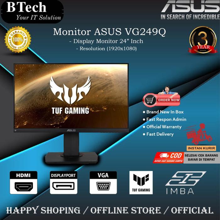 Asus Tuf Gaming Vg249q Gaming Monitor 24 Full Hd 144hz