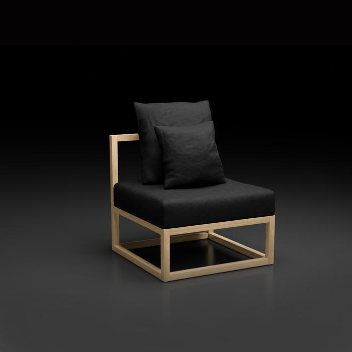 Gambar CUBIX SERIES - Kursi Tamu Sofa Modern Minimalis (AL) - XIONCO kayu - 01. SK• Black dari xionco undefined Tokopedia