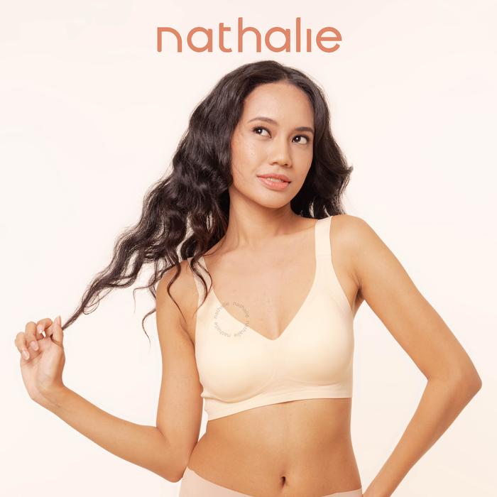 Gambar Nathalie Seamless Bra Big Size Premium Tali Lebar Tanpa Kawat BH Simless Maxi Full Coverage Tidak Nyeplak 1 Pcs NTB 3519 - Nude, M dari Flyman Nathalie Kota Administrasi Jakarta Barat Tokopedia